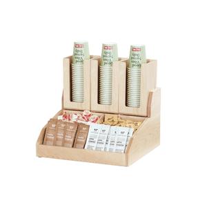 Cal-Mil 2019-71 Blonde 15in x 14.5in Wooden Natural Maple Condiment Organizer 