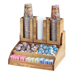 Cal-Mil 2019-99 Madera 15.25in x 14in Rustic Pine Condiment Organizer 