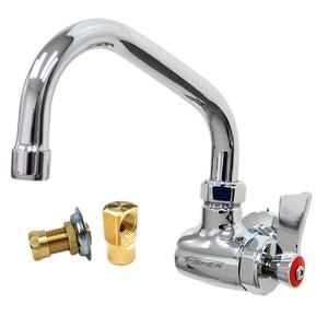 Fisher 20300 Wall-Mount Control Valve w/ 14" Swing Spout & Close Nipple