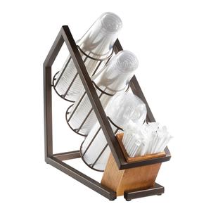 Cal-Mil 2051-84 Sierra 6" x 16.75" Steel (4) Section Cups/Lids Organizer