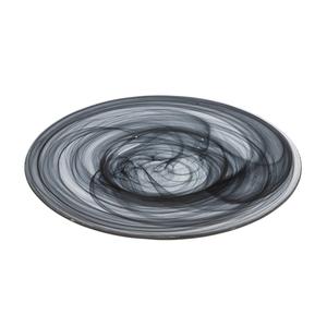 Mikasa Hospitality 2061-43 Ardacam Black Glass 13in Dia. Plate - 1dz 