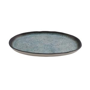 GET Cheforward Robin's Egg Blue Melamine 12" x 7.8" Plate- 1 Doz - 21142-REB
