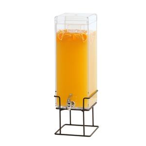 Cal-Mil 22002-3-13 Milo 8.25" x 9.75" Clear 3 Gallon Square Beverage Dispenser