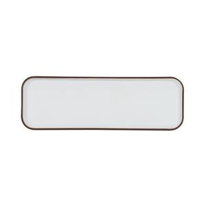 Cal-Mil 22025-412-89 Hudson 12in x 4in Ivory Melamine Platter - 6 Each 