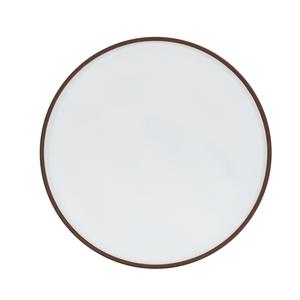 Cal-Mil 22026-10-89 Hudson 10.25in Dia. x 1"H Ivory Low Rim Plate - 6 Each 