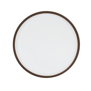Cal-Mil 22026-6-89 Hudson 6in Dia. x 1"H Ivory Melamine Low Rim Plate - 6 Each 