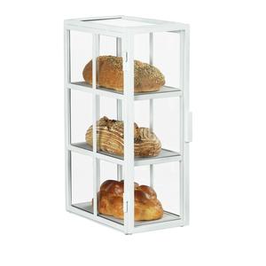 Cal-Mil 22030-15 Monterey 7" x 13.75" Clear Acrylic 3-Tier Bread Display Case