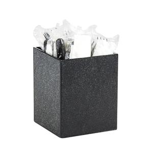 Cal-Mil 22040-55-13 4.75" x 4.75" x 6.25"H Black Utensil Holder