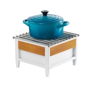 Cal-Mil 22044-15 Monterey 10" x 10" White Chafing Dish Frame