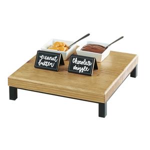 Cal-Mil 22065-3-99 Madera 12in x 12in x 3"H Rustic Pine 1-Tier Display Riser 