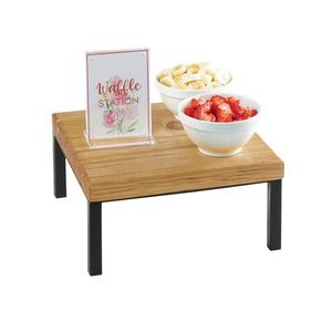 Cal-Mil 22065-6-99 Madera 12in x 12in x 6"H Rustic Pine 1-Tier Display Riser 
