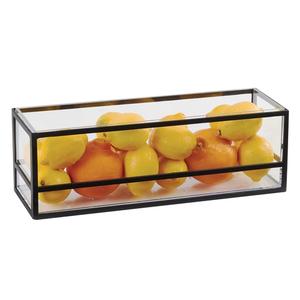 Cal-Mil 22077-13 15in x 5in x 5"H Black Steel Square Countertop Display Riser 