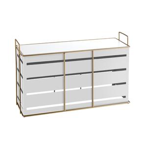 Cal-Mil 22087-13-15 Empire 20.5in x 7in x 13"H White Metal Display Riser 
