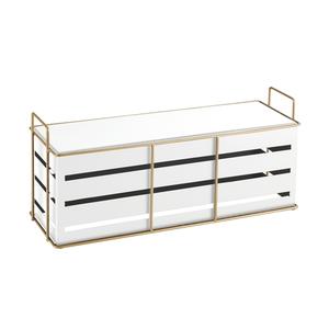Cal-Mil 22087-9-15 Empire 20.5in x 7in x 9"H White Metal Display Riser 