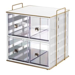 Cal-Mil 22088-15 Empire 13in x 11.25in White Steel (4) Section Bread Display 