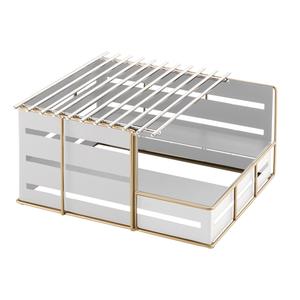 Cal-Mil 22089-15 Empire 14.25in x 13in White Butane Stove Frame 