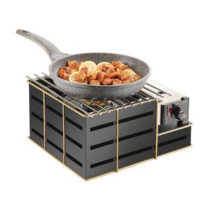 Cal-Mil 22089-90 Empire 14.25in x 13in Black Butane Stove Frame 