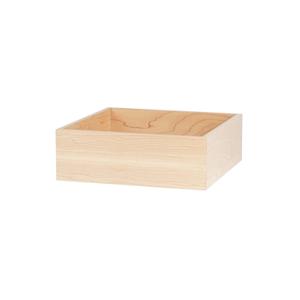 Cal-Mil 22317-4-71 Blonde 12in x 12in x 4"H Maple Wood Box - 4 Each 