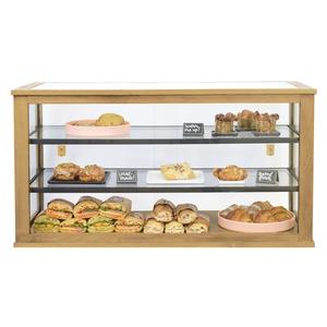 Cal-Mil 22322-99 Madera 44" x 19.5" Rustic Pine 3-Tier Bakery Display Case
