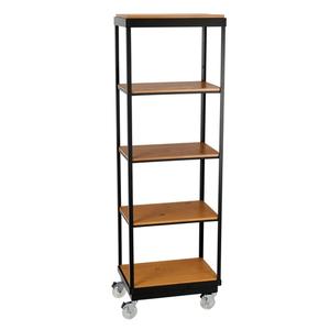 Cal-Mil 22343-5-99 Madera 24in x 16in Metal Frame 5-Tier Merchandising Cart 