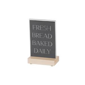 Cal-Mil 22361-46-71 Blonde 4" x 6" Crystal Acrylic Countertop Sign - 6 Each