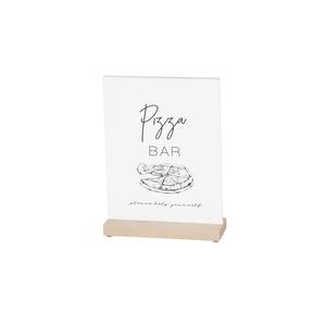 Cal-Mil 22361-811-71 Blonde 8.5" x 11" Crystal Acrylic Countertop Sign - 6 Each