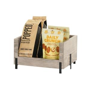 Cal-Mil 22407-1210-110 Aspen 12" x 10" Gray-Washed Pine Wood Stacking Bin