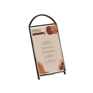 Cal-Mil 22409-811-13 Brooklyn 8.5" x 3" x 14"H Black Metal Arched Signholder