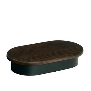 Cal-Mil 22411-3-112 Heritage 18in x 10in x 3"H Dark Brown Oak Display Riser 