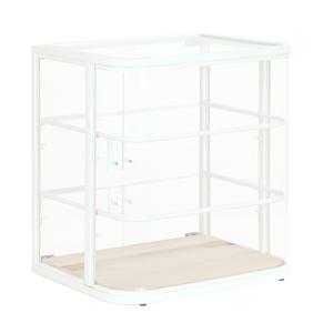 Cal-Mil 22417-71 Newport 17" x 21" White-Washed Pine Wood Display Case