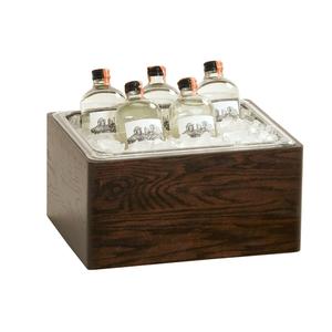 Cal-Mil 22421-10-112 Heritage 11in x 13in x 6.5"H Dark-Stained Oak Ice Bucket 