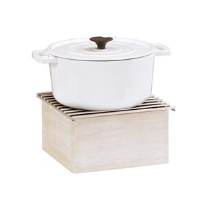 Cal-Mil 22423-113 Newport 10" x 10.25" x 5.25"H Vintage Wood Chafing Dish
