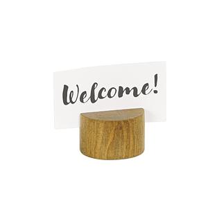Cal-Mil 22451-99 Madera 2in Dia. x 1.25"H Rustic Pine Sign Holder - 6 Each 