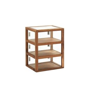 Cal-Mil 22912-78 Sydney 21" x 17" x 28"H Walnut Countertop Display Case