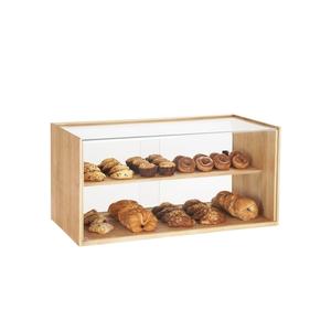 Cal-Mil 22914-115 36" x 20" x 18"H Natural Oak 2-Tier Display Case