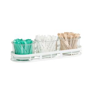 Cal-Mil 22918-5-15 Juno 16.4" x 5.9" Stainless Steel Bar Condiment Holder