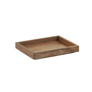 Cal-Mil 23106-10121-78 Sydney 10" x 12" x 1.5"H Walnut Serving Tray