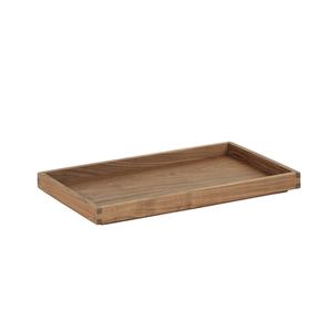 Cal-Mil 23106-12201-78 Sydney 12in x 20in x 1.5in Walnut Serving Tray 