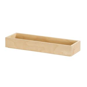 Cal-Mil 23106-2063-93 Logan 20in x 6in x 3"H Natural Wood Display Tray 