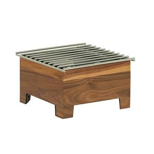 Cal-Mil 23145-78 Sydney 10.5in x 10.5in x 5.5"H Walnut Chafing Dish Stand 