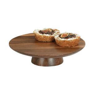 Cal-Mil 23151-123-78 Sydney 12" Dia. x 3"H Walnut Cake Pedestal