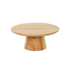 Cal-Mil 23151-125-21 Sydney 12in Dia. x 5"H Oak Cake Pedestal 