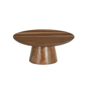 Cal-Mil 23151-125-78 Sydney 12" Dia. x 5"H Walnut Cake Pedestal