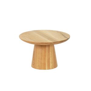 Cal-Mil 23151-127-21 Sydney 12" Dia. x 7.5"H Oak Cake Pedestal