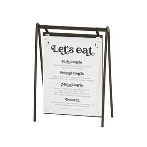 Cal-Mil 23160-811-13 Onyx 9.5" x 4.5" x 15"H Black Metal Hanging Sign