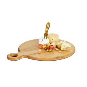 Cal-Mil 23176-14-21 Sydney 14" Dia. x 0.75"H Oak Serving Board - 3 Each