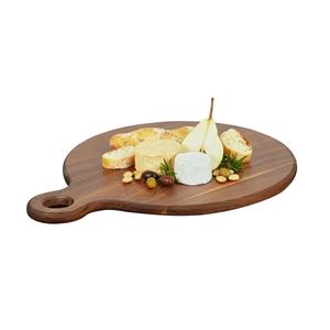 Cal-Mil 23176-16-78 Sydney 16" Dia. X 0.75"H Walnut Serving Board - 3 Each