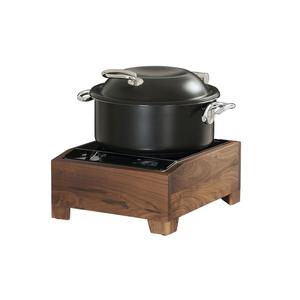 Cal-Mil 23181-78 Sydney 12.75in x 15.9in Walnut Induction Unit - 120v 