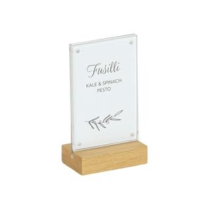 Cal-Mil 23185-46-21 Sydney 4" x 2.5" x 6.5"H Oak Card Holder - 6 Each