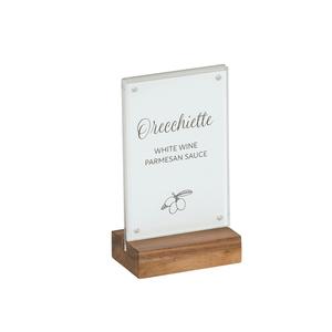 Cal-Mil 23185-46-78 Sydney 4" x 2.5" x 6.5"H Walnut Card Holder - 6 Each